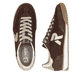 Baskets basses marron Rieker Sport pour femmes W4000-25. Chaussure vue de dessus, couchée.