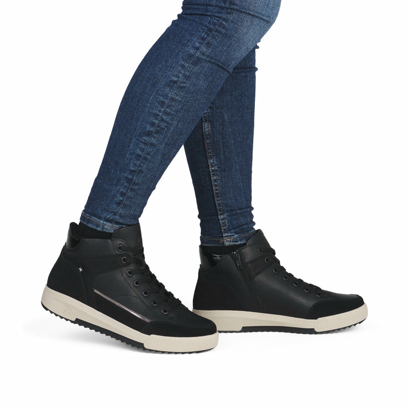 Donna Rieker Fodera Pile Stivali Caviglia '72600'