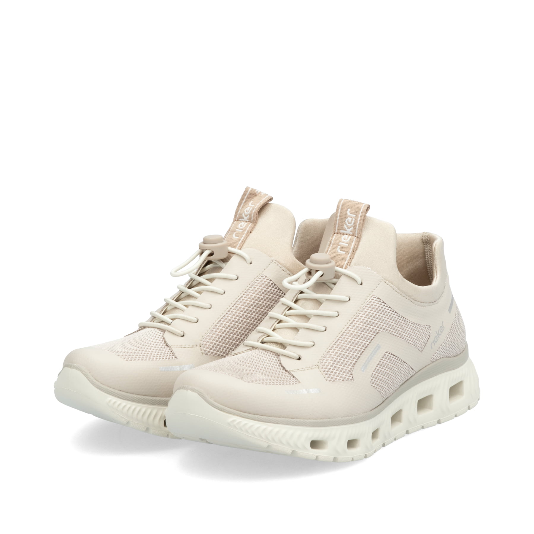 Rieker Zapatos Con Cordones Para Mujer N9301, Beige, 24