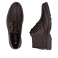 Braune Rieker Herren Kurzstiefel 15324-25 aus Glattleder. Schuh von oben, liegend.