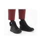 Schwarze Rieker Damen Schnürstiefel 74244-00 mit wasserabweisender TEX-Membran. Schuh am Fuß.