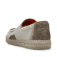 Beige Rieker Herren Slipper 08651-62 mit einem Gummizug sowie der Extraweite H. Schuh von hinten.