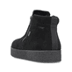 Schwarze Rieker Herren Kurzstiefel 31051-00 mit wasserabweisender TEX-Membran. Schuh von hinten.