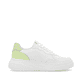 Weiße Rieker Damen Sneaker Low W2300-80 mit einer Schnürung. Schuh Innenseite.