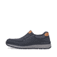
Dunkelblaue Rieker Herren Slipper B9062-15 mit einer schockabsorbierenden Sohle. Schuh Außenseite