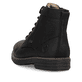 Schwarze Rieker Herren Schnürstiefel 33121-00 mit wasserabweisender TEX-Membran. Schuh von hinten.