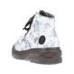Tiefschwarze Rieker Damen Schnürstiefel 78203-00 mit Schnürung und Reißverschluss. Schuh Innenseite