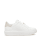 Weiße Rieker Damen Sneaker Low W1202-82 mit einer Schnürung. Schuh Innenseite.