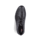 
Mitternachtsschwarze Rieker Herren Slipper 10330-00 mit einer robusten Profilsohle. Schuh von oben