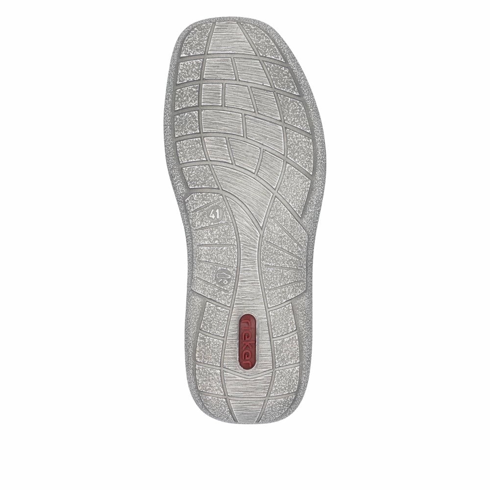 Blaue Rieker Herren Schnürschuhe 03030-14 mit Reißverschluss sowie Extraweite H. Schuh Laufsohle.