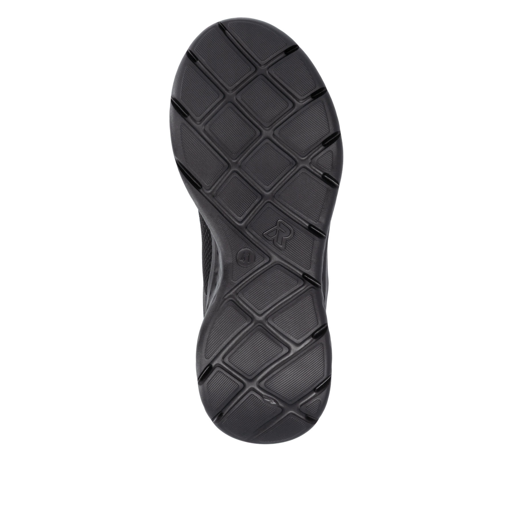 Schwarze Rieker Sport Herren Sneaker Low U4400-00. Schuh Laufsohle.
