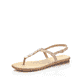 Rosane Rieker Damen Riemchensandalen 64211-31 mit einer Schnalle. Schuh seitlich schräg.