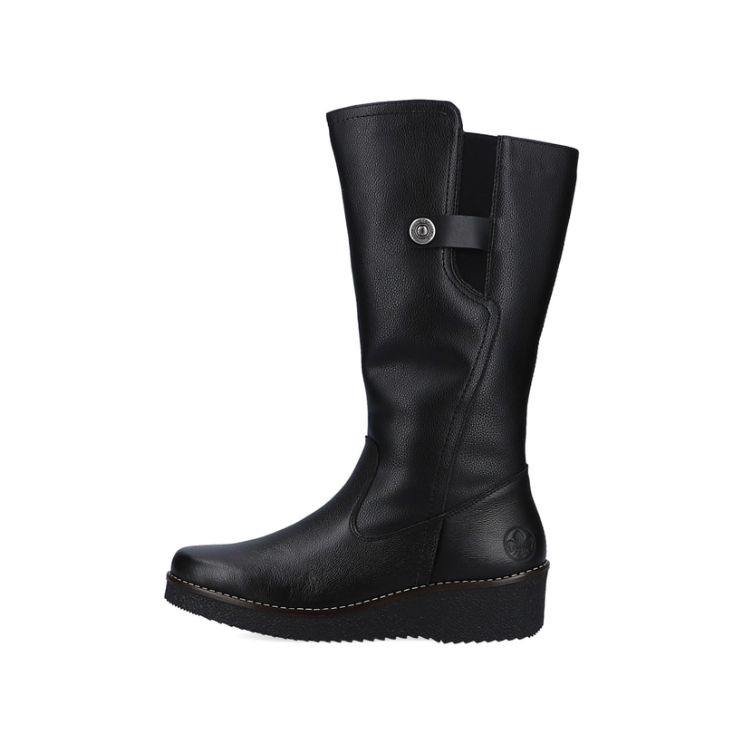 Cremebeige Rieker Damen Chelsea Boots Y4592-60 mit einer schockabsorbierenden Sohle. Schuh Innenseite