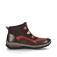 Schwarze Rieker Damen Slipper N3277-25 mit Reißverschluss sowie einer leichten Sohle. Schuh Innenseite