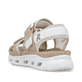 Rosane Rieker Damen Trekkingsandalen 64064-31 mit einem Klettverschluss. Schuh von hinten.