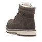 
Espressobraune Rieker Herren Schnürstiefel F3811-25 mit Schnürung und Reißverschluss. Schuh von hinten