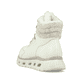 Weiße Rieker Damen Schnürstiefel M6010-80 mit flexibler und ultra leichter Sohle. Schuh von hinten.