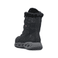 Schwarze Rieker Damen Schnürstiefel M6540-00 mit wasserabweisender TEX-Membran. Schuh von hinten.