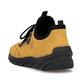 
Sonnengelbe Rieker Damen Slipper 55073-68 mit einer schockabsorbierenden Sohle. Schuh von hinten