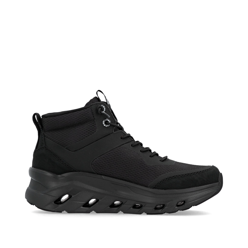 Schwarze Rieker Damen Sneaker High W3570-01 mit wasserabweisender TEX-Membran. Schuh Innenseite.