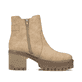 Braunbeige Rieker Damen Chelsea Boots Y8554-60 mit einer Profilsohle mit Blockabsatz. Schuh Innenseite