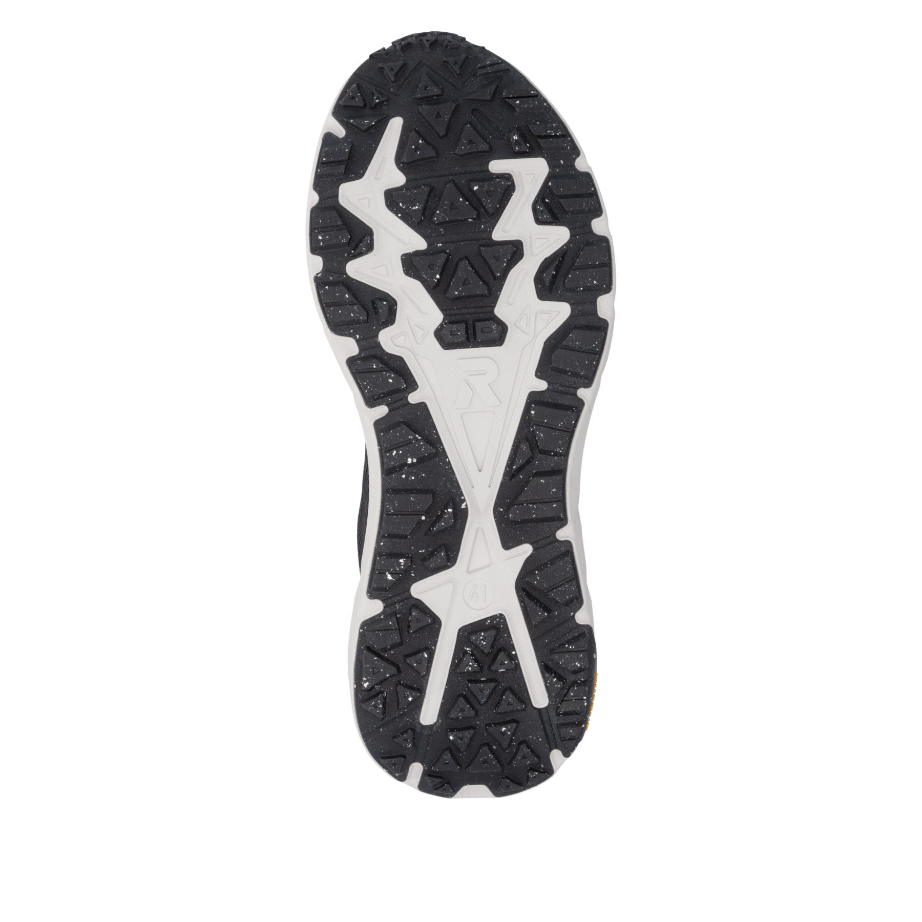 Schwarze Rieker Sport Herren Sneaker Low U4501-00. Schuh Laufsohle.