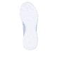 Blaue vegane Rieker Damen Slipper M5066-30 mit einem Gummizug. Schuh Laufsohle.