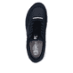 Blaue Rieker Damen Slipper L5850-14 mit Ready2GO easy in Funktion sowie Gummizug. Schuh von oben.