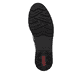 Chaussures à lacets Rieker noires pour femme 45500-00. Semelle extérieure de la chaussure.
