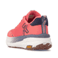 Rote Rieker Sport Damen Sneaker Low W4501-33. Schuh von hinten.