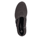 Dunkelbraune Rieker Damen Stiefeletten Y2586-25 mit einem Reißverschluss. Schuh von oben.