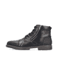 Bottes à lacets Rieker noires pour homme 13704-00 en cuir lisse. Côté extérieur de la chaussure.