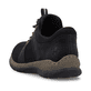 Mocassins Rieker noirs pour femme N32G4-00 avec fonction easy in Ready2GO. Chaussure vue de l'arrière.
