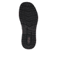 Mocassins Rieker noirs pour homme B9062-00 avec bande élastique. Semelle extérieure de la chaussure.