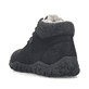 Schwarze Rieker Herren Schnürstiefel 08130-01 mit wasserabweisender TEX-Membran. Schuh von hinten.