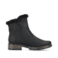 Tiefschwarze Rieker Damen Kurzstiefel Z6862-00 mit einer schockabsorbierenden Sohle. Schuh Innenseite