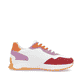 Weiße Rieker Damen Sneaker Low W1308-80 mit einer Schnürung. Schuh Innenseite.