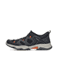 Chaussons Rieker bleus pour homme B8350-14 avec fonction slip-in Ready2GO. Côté extérieur de la chaussure.