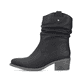 Asphaltschwarze Rieker Damen Chelsea Boots 72690-00 mit einer leichten Sohle. Schuh Innenseite