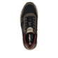 Blaue Rieker Herren Sneaker Low 11501-14 mit Reißverschluss sowie Extraweite H. Schuh von oben.