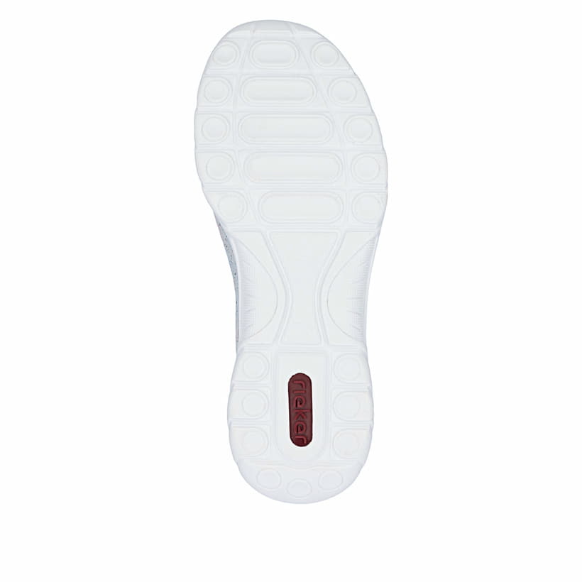 Mocassins Rieker multicolores pour femme L3252-91. Semelle extérieure de la chaussure.