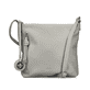 Sac à main Rieker H1073-40 gris avec fermeture éclair et pendentif en nœud. Devant.