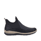 Tiefschwarze Rieker Damen Chelsea Boots N3275-00 mit einer schockabsorbierenden Sohle. Schuh Innenseite