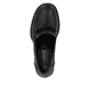 Schwarze Rieker Pumps Y4150-01 mit Deko-Kette sowie der Komfortweite G. Schuh von oben.