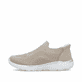 Baskets basses Rieker beiges femme M5072-62 avec option easy in facile. Côté extérieur de la chaussure.