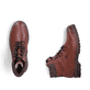 Braune Rieker Herren Schnürstiefel F3616-24 aus Glattleder. Schuh von oben, liegend.