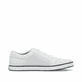 Weiße Rieker Herren Schnürschuhe 19603-80 mit modernen Ziernähten. Schuh Innenseite.