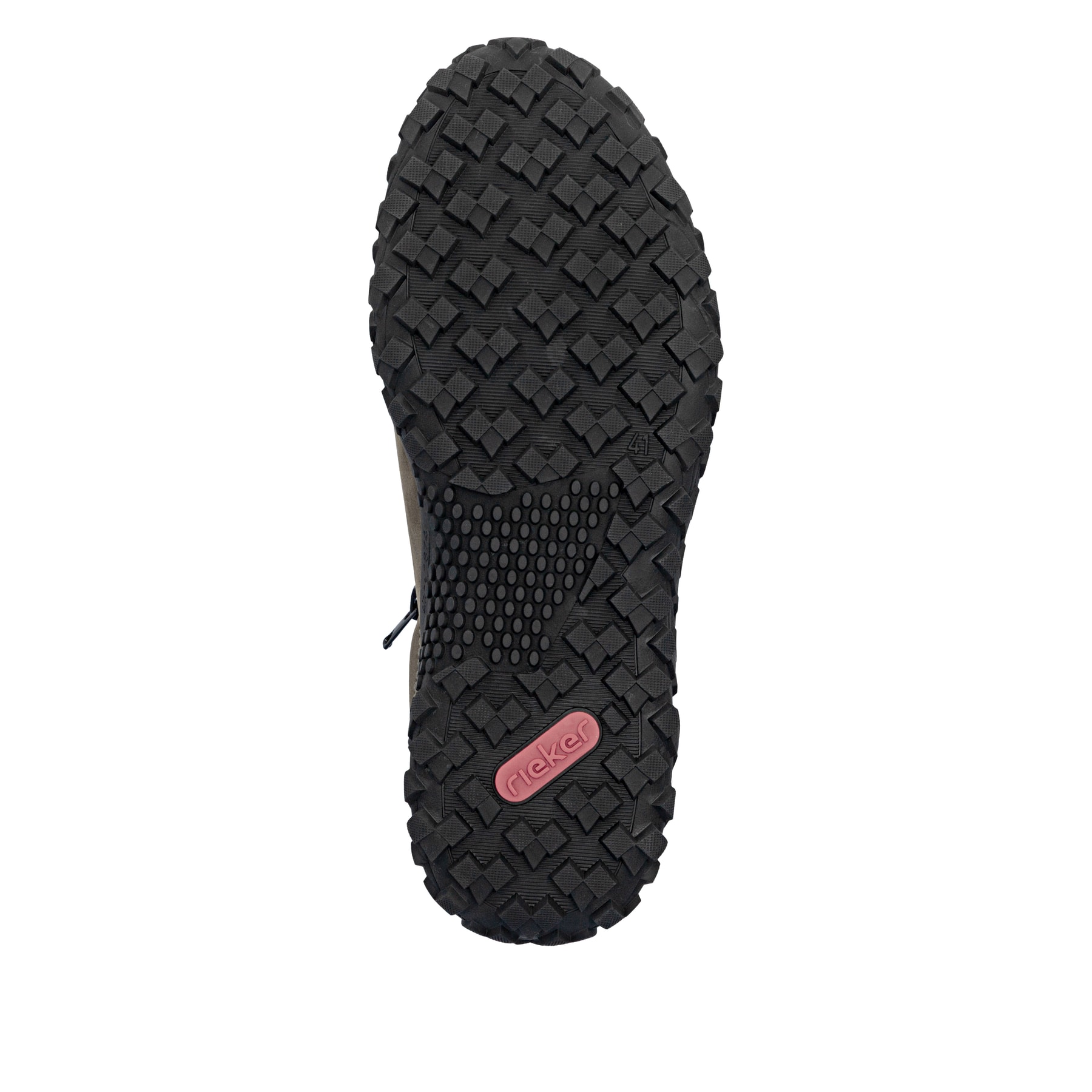 Dunkelgraue Rieker Herren Schnürschuhe 08101-45 aus Rauleder. Schuh Laufsohle.