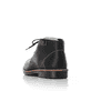 Schwarze Rieker Herren Schnürstiefel 35310-00 mit wasserabweisender TEX-Membran. Schuh von hinten.