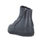 Blaue Rieker Damen Kurzstiefel 59585-14 mit Reißverschluss sowie Extraweite H. Schuh von oben.